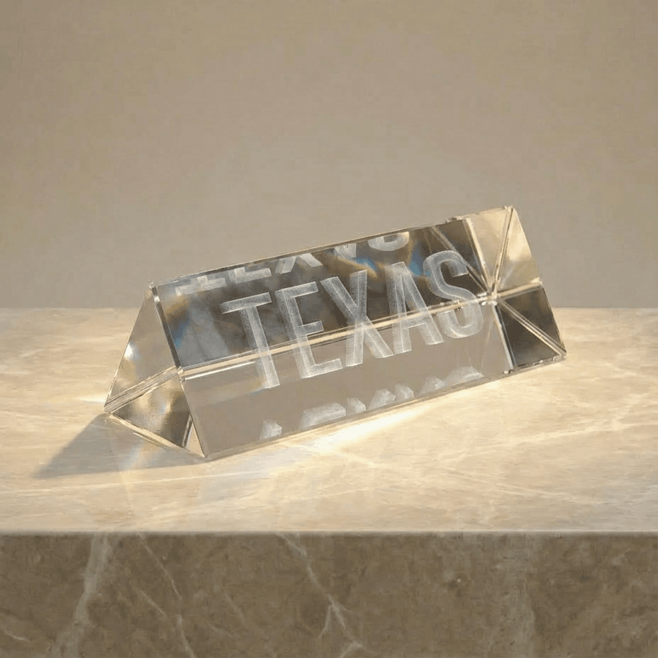 Crystal Desk Name Plate preview